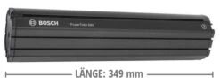 Bosch PowerTube 500 Akku (BBP281) VERTIKAL -Fahrradförderung PowerTube 500 Akku BBP281 Vertikal 349mm 0275007540
