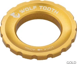 Centerlock Lockring 12 Centerlock Lockring -Fahrradförderung Wolf Tooth Centerlock Rotor Lockring Gold 4