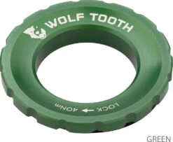Centerlock Lockring 13 Centerlock Lockring -Fahrradförderung Wolf Tooth Centerlock Rotor Lockring Green 5