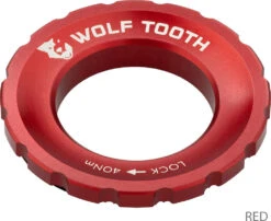 Centerlock Lockring 10 Centerlock Lockring -Fahrradförderung Wolf Tooth Centerlock Rotor Lockring Red 2