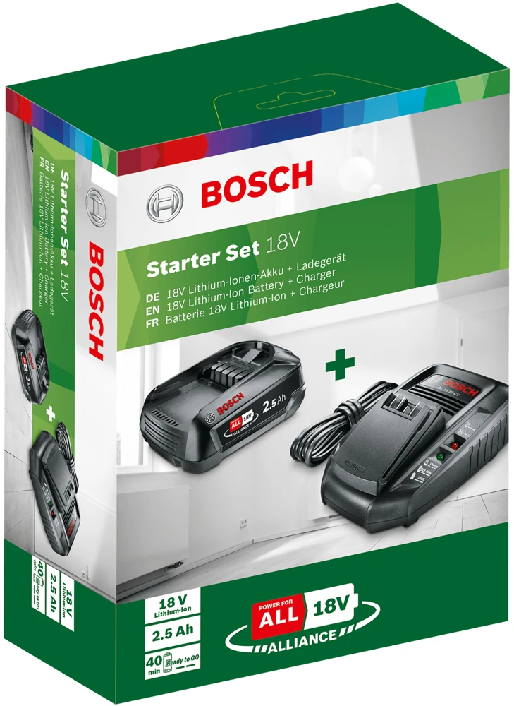 Bosch Starter-Set 18V 2.5 Ah + AL1830CV Akku 4 Bosch Starter-Set 18V 2.5 Ah + AL1830CV Akku – Bild 2