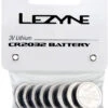 Lezyne CR 2032, 3 Volt Batterie Für Femto Drive LED Light, 8 Stück
